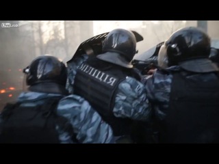 clashes in kyiv 18 02 14. author's video from alexander techinsky.