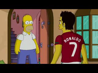 homer and cristiano ronaldo