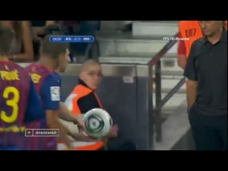 mourinho's gesture towards messi and alves