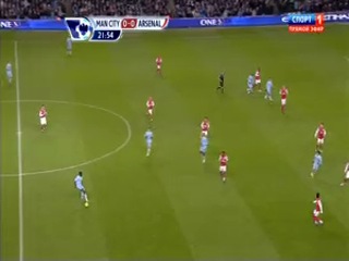 manchester city - arsenal 1 half